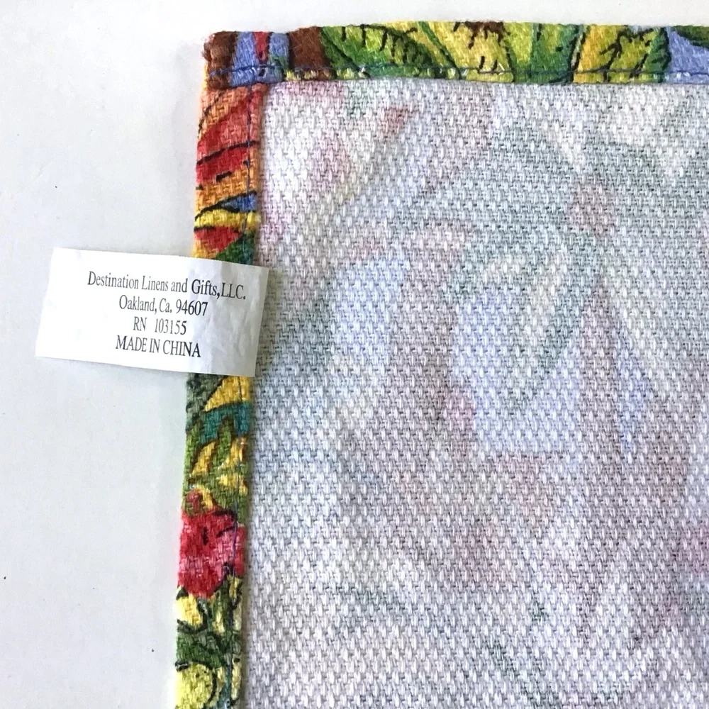 Kitchen Dish Tea Hand Towel 18”x27” Destination Linens Colorful Hawaii Tropical